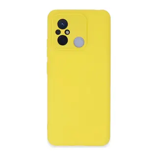 Redmi 12C Kılıf Nano içi Kadife Silikon - Sarı
