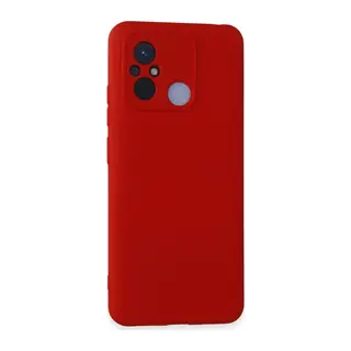 Redmi 12C Kılıf Nano içi Kadife Silikon - Kırmızı