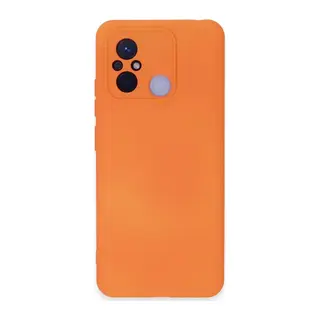 Redmi 12C Kılıf Nano içi Kadife Silikon - Turuncu