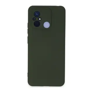 Redmi 12C Kılıf Nano içi Kadife Silikon - Koyu Yeşil