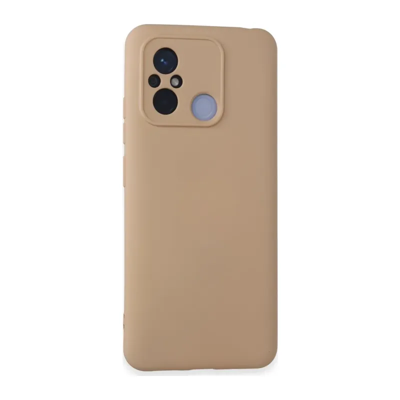 Redmi 12C Kılıf Nano içi Kadife Silikon - Pudra