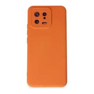 Mi 13 Kılıf Nano içi Kadife Silikon - Turuncu