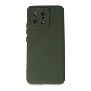 Mi 13 Kılıf Nano içi Kadife Silikon - Koyu Yeşil