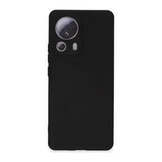 Mi 13 Lite Kılıf Nano içi Kadife Silikon - Siyah
