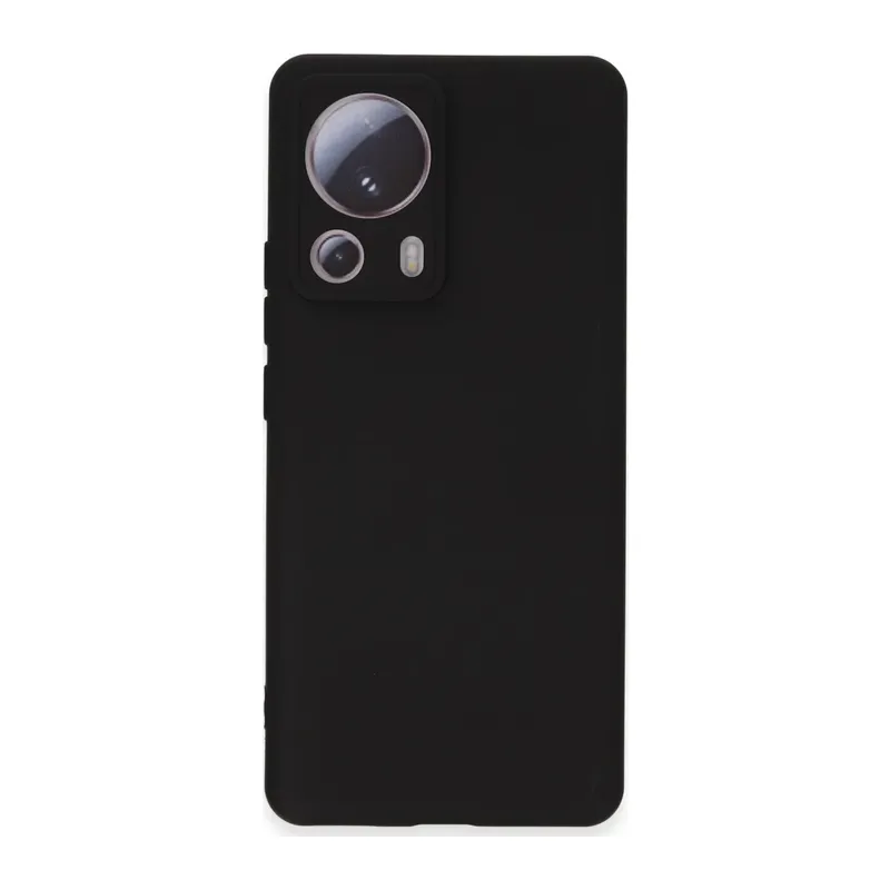 Mi 13 Lite Kılıf Nano içi Kadife Silikon - Siyah