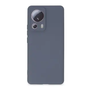 Mi 13 Lite Kılıf Nano içi Kadife Silikon - Gri