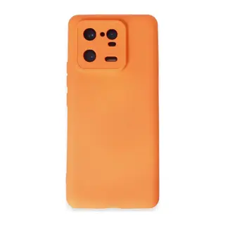 Mi 13 Pro Kılıf Nano içi Kadife Silikon - Turuncu