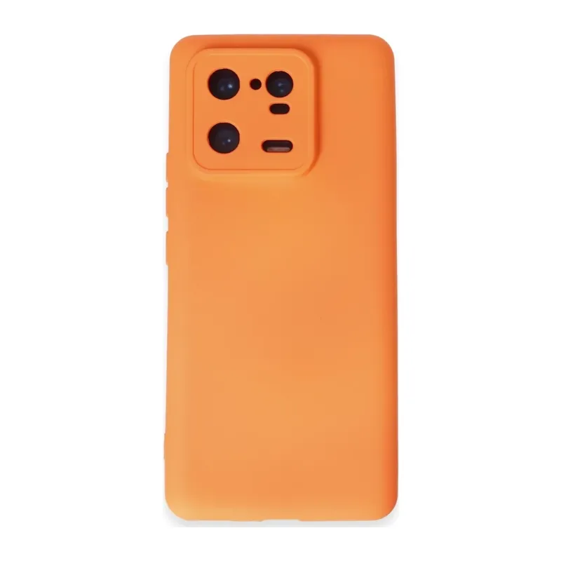 Mi 13 Pro Kılıf Nano içi Kadife Silikon - Turuncu