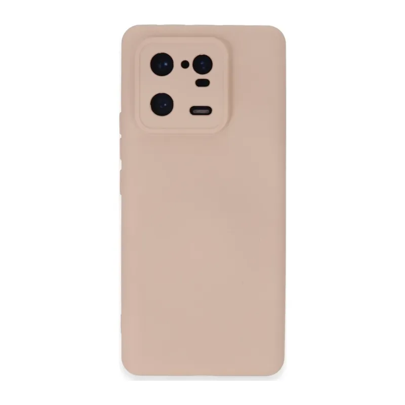 Mi 13 Pro Kılıf Nano içi Kadife Silikon - Pudra