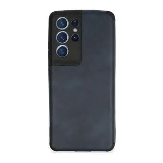 Samsung Galaxy S21 Ultra Kılıf Loop Deri Silikon - Lacivert