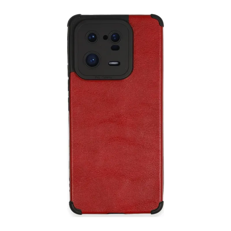 Mi 13 Pro Kılıf Loop Deri Silikon - Kırmızı
