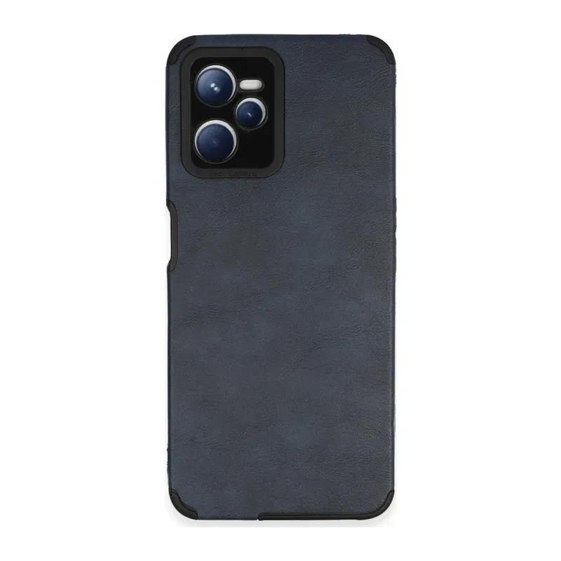 Realme C35 Kılıf Loop Deri Silikon - Lacivert