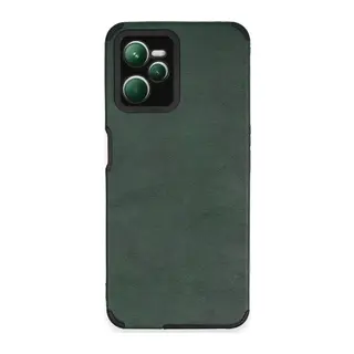 Realme C35 Kılıf Loop Deri Silikon - Yeşil