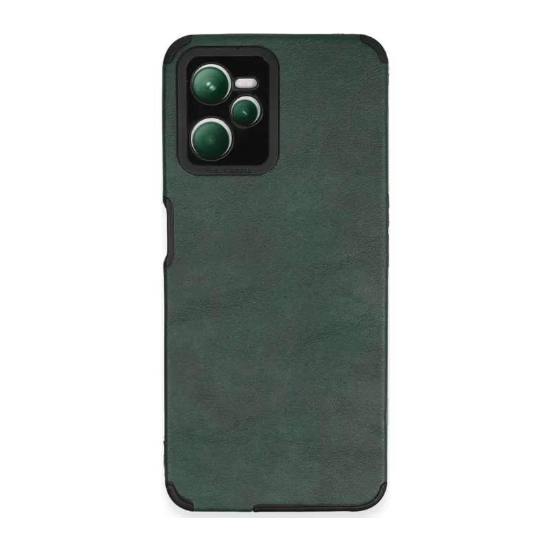 Realme C35 Kılıf Loop Deri Silikon - Yeşil