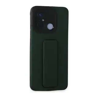 Redmi 12C Kılıf Mega Standlı Silikon - Yeşil