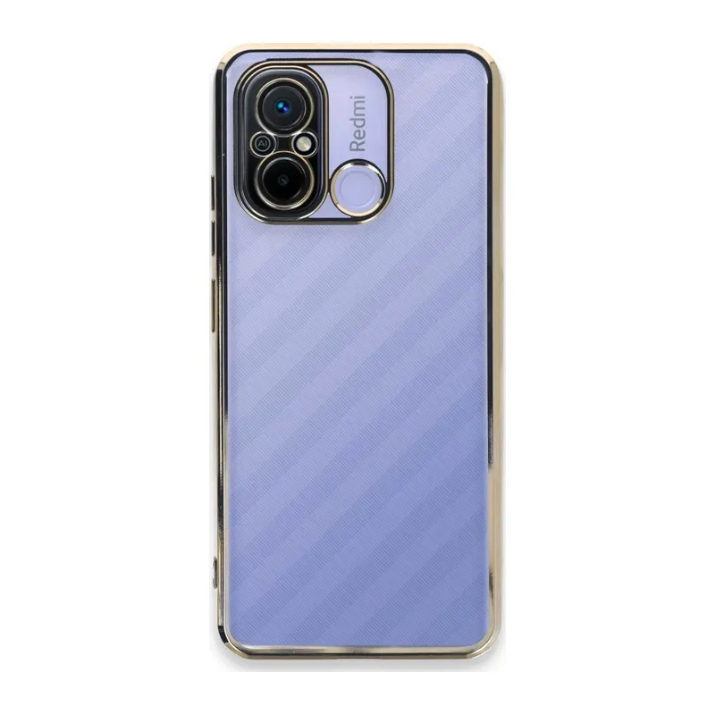Redmi 12C Kılıf Lensli Silikon - Gold