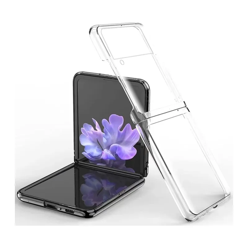 Samsung Galaxy Z Flip 3 Kılıf Fold TPU Silikon - Şeffaf