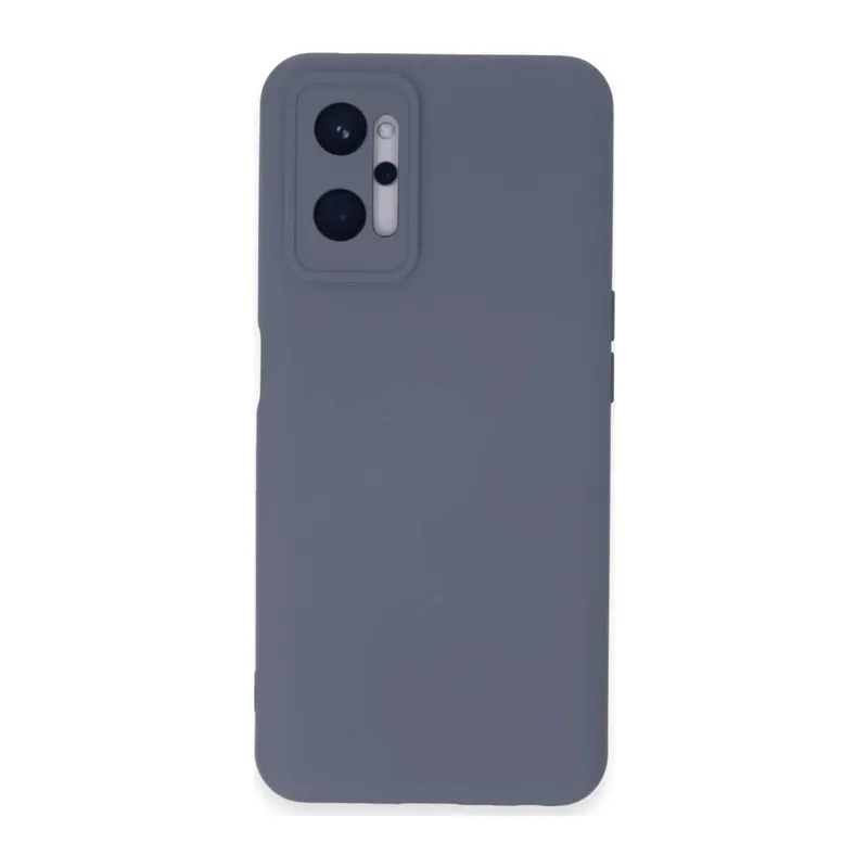 Realme 9i 4G Kılıf Nano içi Kadife Silikon - Gri