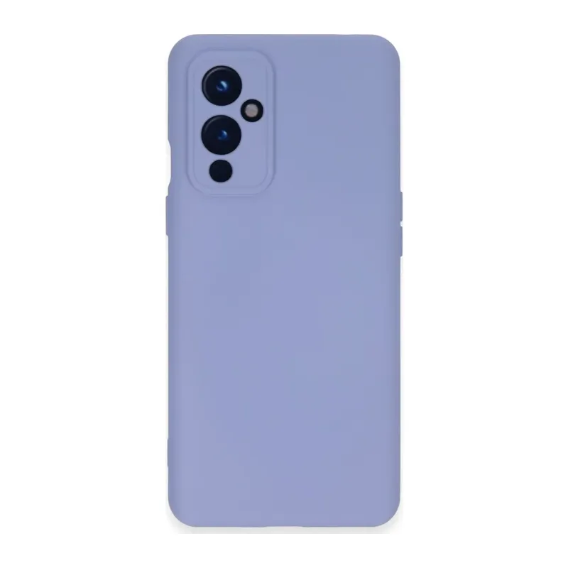 One Plus 9 Kılıf Nano içi Kadife Silikon - Lila