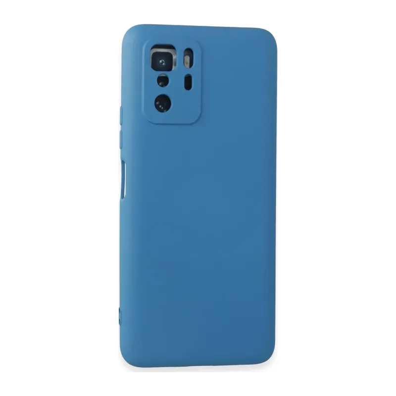 Poco X3 GT Kılıf Nano içi Kadife Silikon - Mavi
