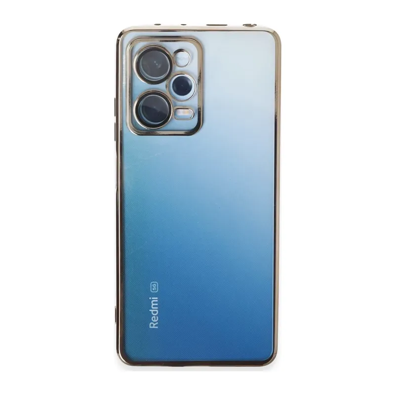 Redmi Note 12 Pro 5G Kılıf Lensli Silikon - Gold
