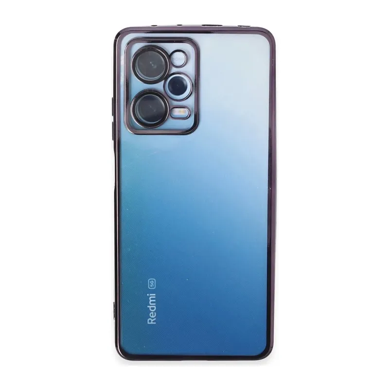 Redmi Note 12 Pro 5G Kılıf Lensli Silikon - Mor
