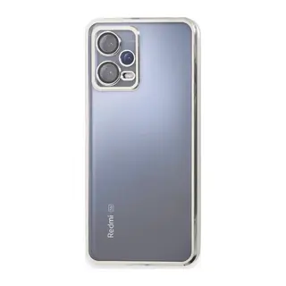Redmi Note 12 Pro 5G Kılıf Lensli Silikon - Gümüş