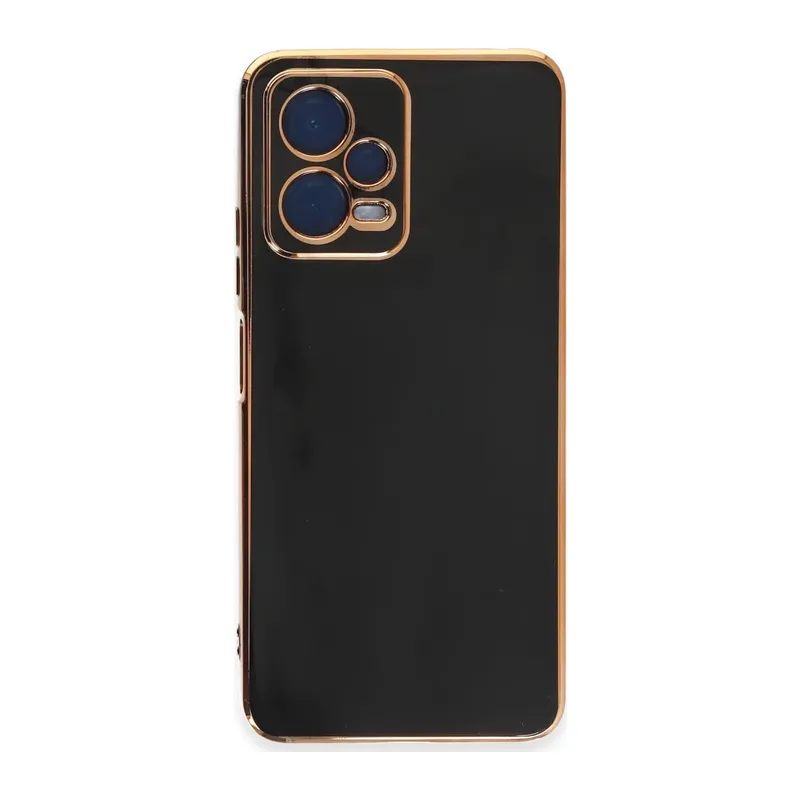 Redmi Note 12 Pro 5G Kılıf Volet Silikon - Siyah