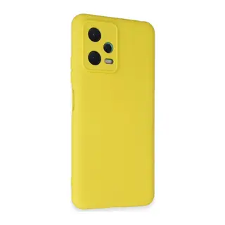 Redmi Note 12 5G Kılıf Nano içi Kadife Silikon - Sarı