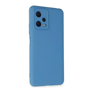 Redmi Note 12 5G Kılıf Nano içi Kadife Silikon - Mavi