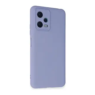 Redmi Note 12 5G Kılıf Nano içi Kadife Silikon - Lila