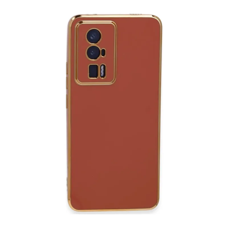 Poco F5 Pro Kılıf Volet Silikon - Kırmızı