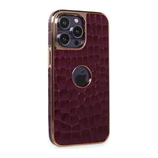 iPhone 14 Pro Kılıf Snake Kapak - Derin Mor