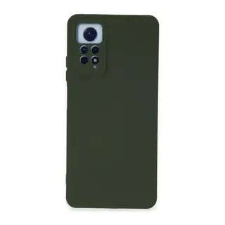 Redmi Note 12 Pro 4G Kılıf Nano içi Kadife Silikon - Koyu Yeşil