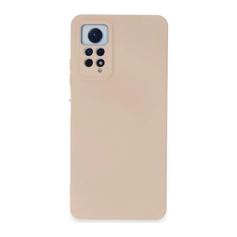Redmi Note 12 Pro 4G Kılıf Nano içi Kadife Silikon - Pudra