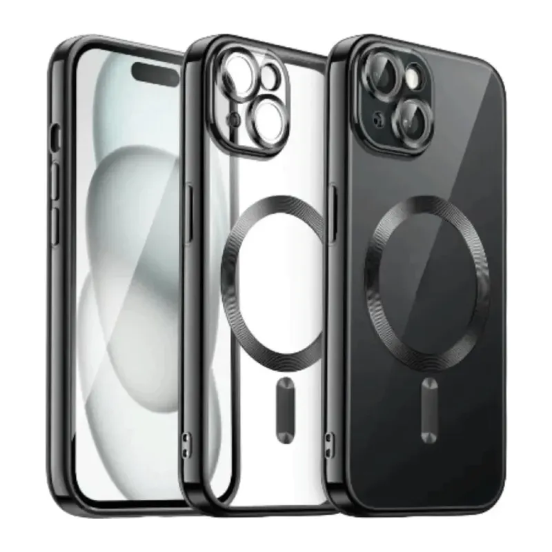 iPhone 15 Kılıf Kross Magneticsafe Kapak - Siyah