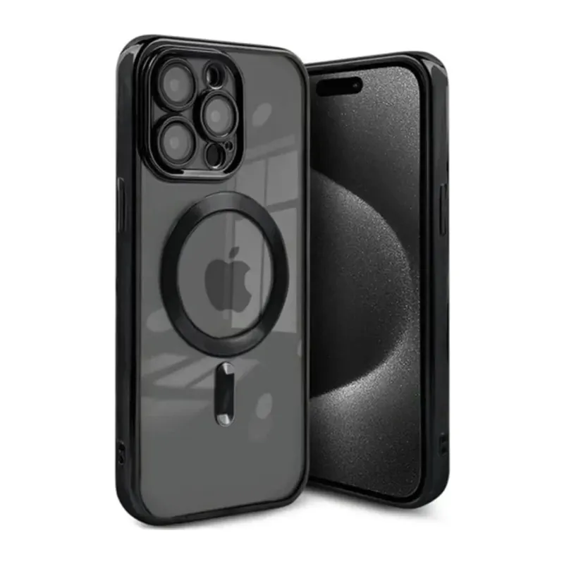 iPhone 15 Pro Kılıf Kross Magneticsafe Kapak - Siyah