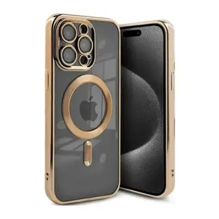 iPhone 15 Pro Kılıf Kross Magneticsafe Kapak - Gold