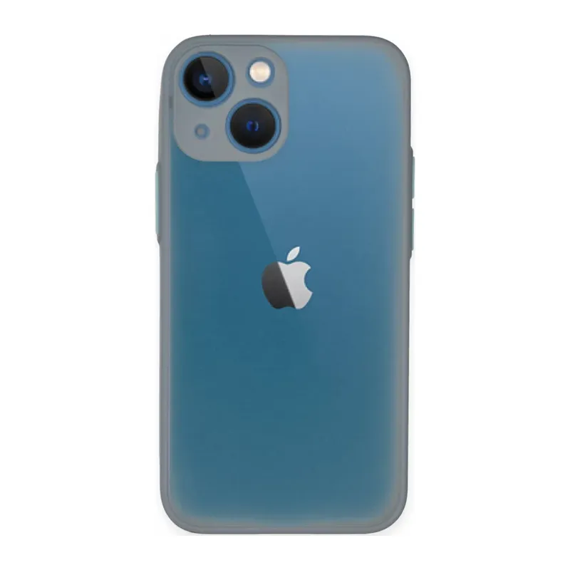 iPhone 15 Plus Kılıf Montreal Silikon Kapak - Gri