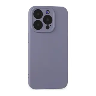 iPhone 15 Pro Kılıf Nano içi Kadife Silikon - Lila