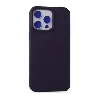 iPhone 15 Pro Max Kılıf Nano içi Kadife Silikon - Mor