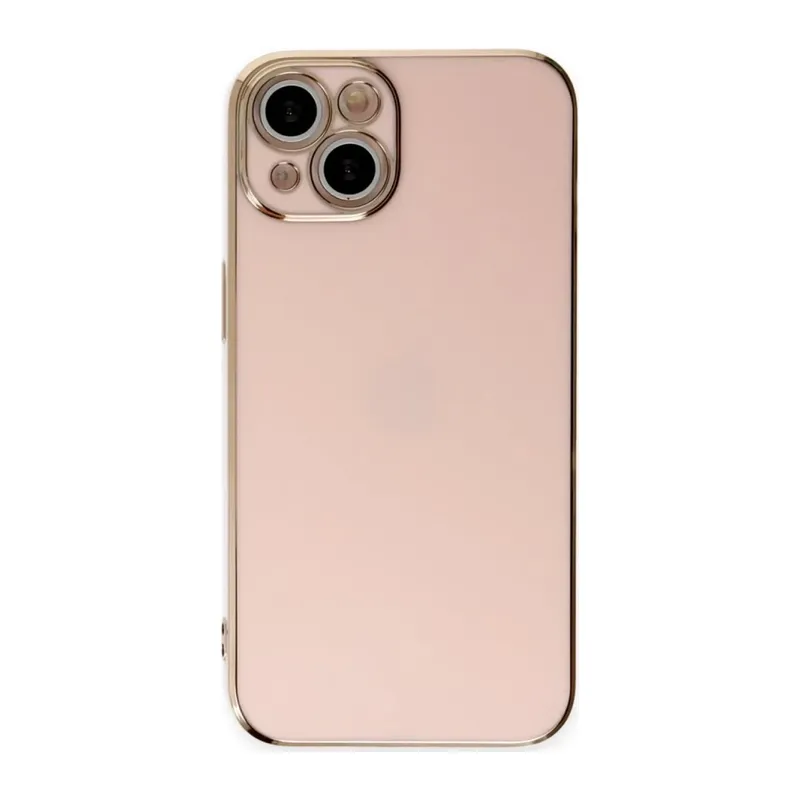 iPhone 15 Kılıf Volet Silikon - Pembe