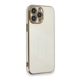 iPhone 15 Pro Kılıf Volet Silikon - Beyaz