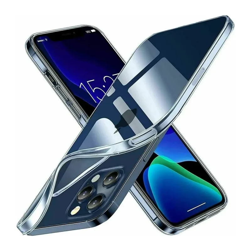 iPhone 15 Pro Kılıf Lüx Şeffaf Silikon
