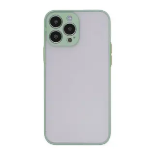 iPhone 15 Pro Kılıf Montreal Silikon Kapak - Açık Yeşil
