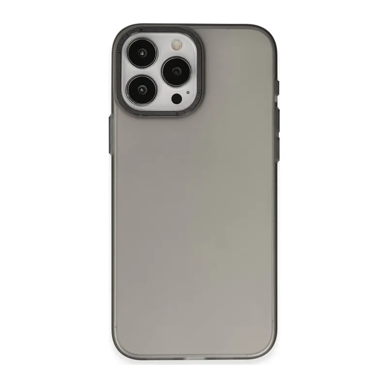iPhone 15 Pro Max Kılıf Modos Metal Kapak - Siyah