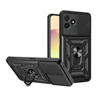 Realme C53 Kılıf Pars Lens Yüzüklü Silikon - Siyah