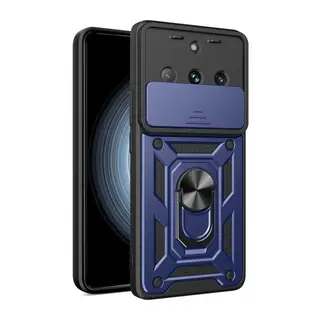Realme 11 Pro Kılıf Pars Lens Yüzüklü Silikon - Lacivert
