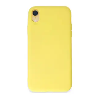 iPhone XR Kılıf First Silikon - Sarı