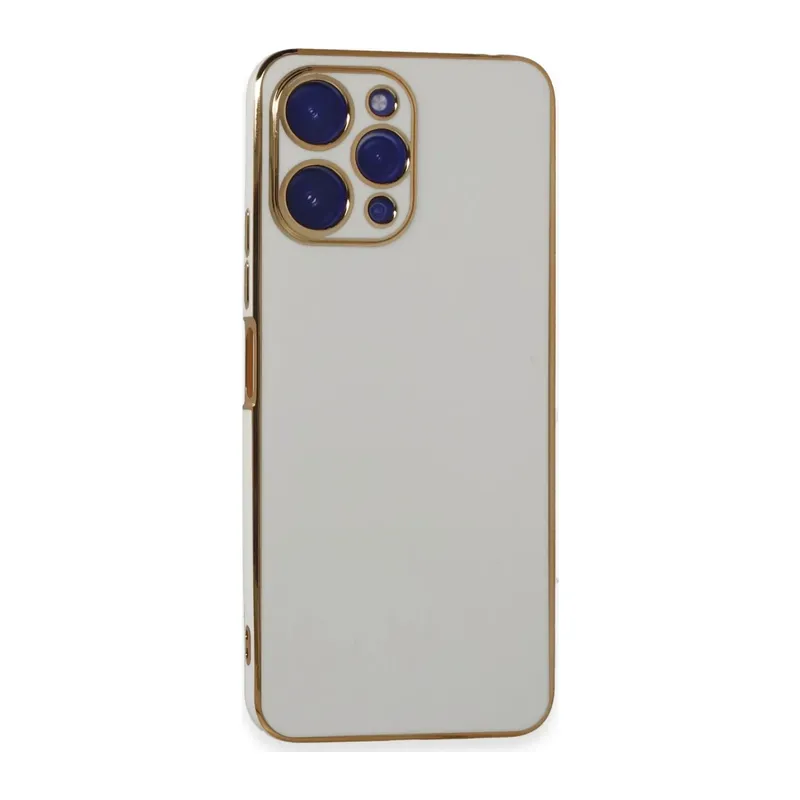 Poco M6 Pro 5G Kılıf Volet Silikon - Beyaz